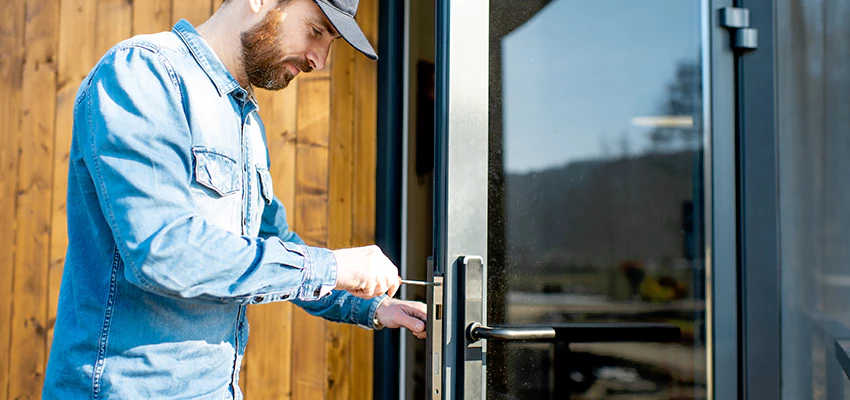 Frameless Glass Storefront Door Locks Replacement in Aurora, IL